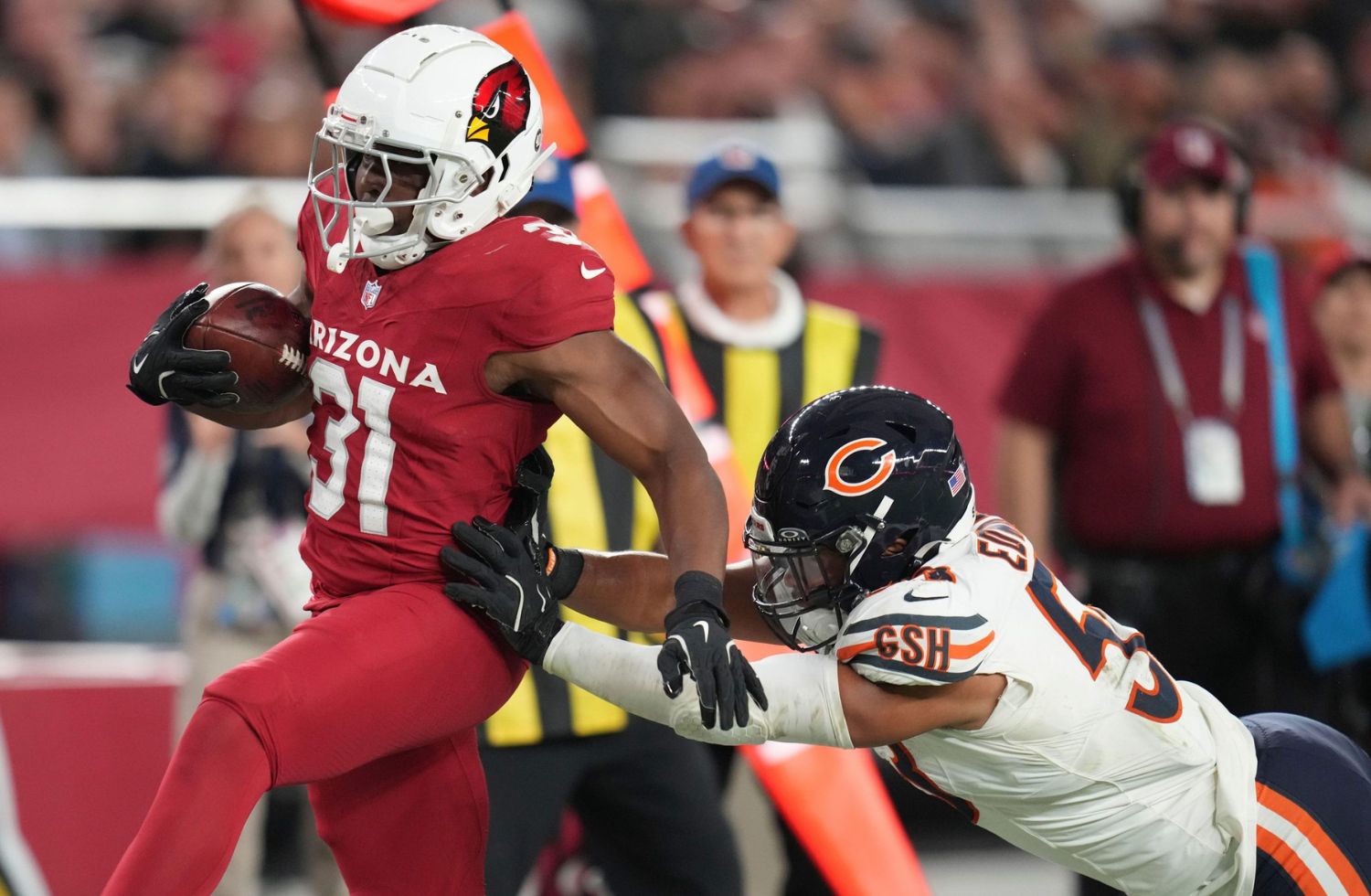 chicago bears vs arizona cardinals match player stats